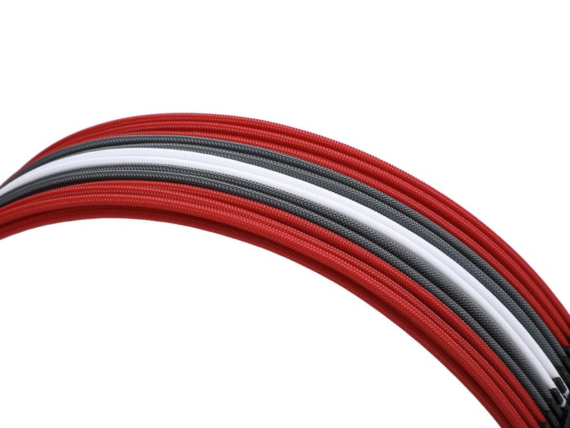 Formulamod Sleeve Extension Power Supply Cable Kit 18AWG ATX 24P+ EPS 8-P+PCI-E8-P with Combs for PSU to Motherboard/GPU (Red Black Grey White) - Image 5